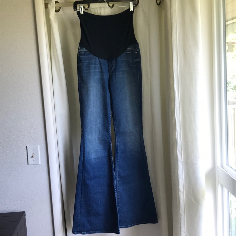 Mother Maternity Bellbottom Jeans size 28